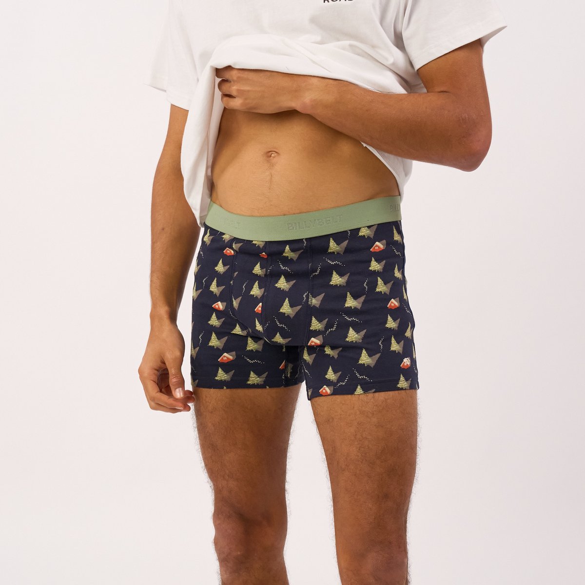 Boxer en coton biologique FANTAISIE noir, BILLYBELT