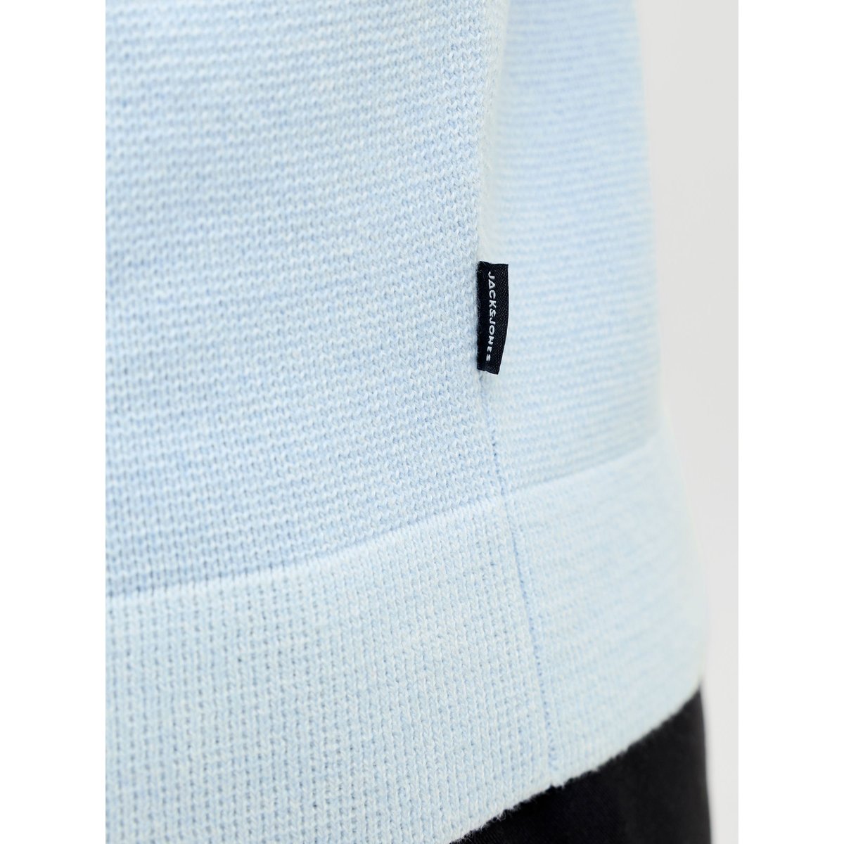 Polo Tricoté chambray blue, JACK & JONES