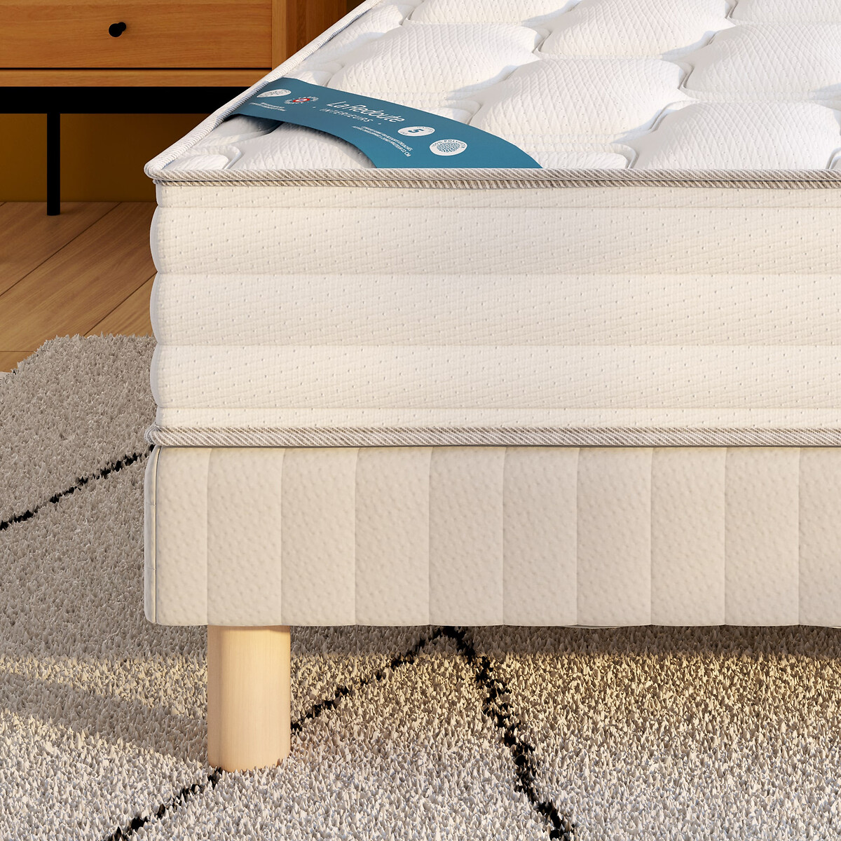 Matelas 580 ressorts, 5 zones, soutien ferme, accueil enveloppant blanc, LA REDOUTE INTERIEURS