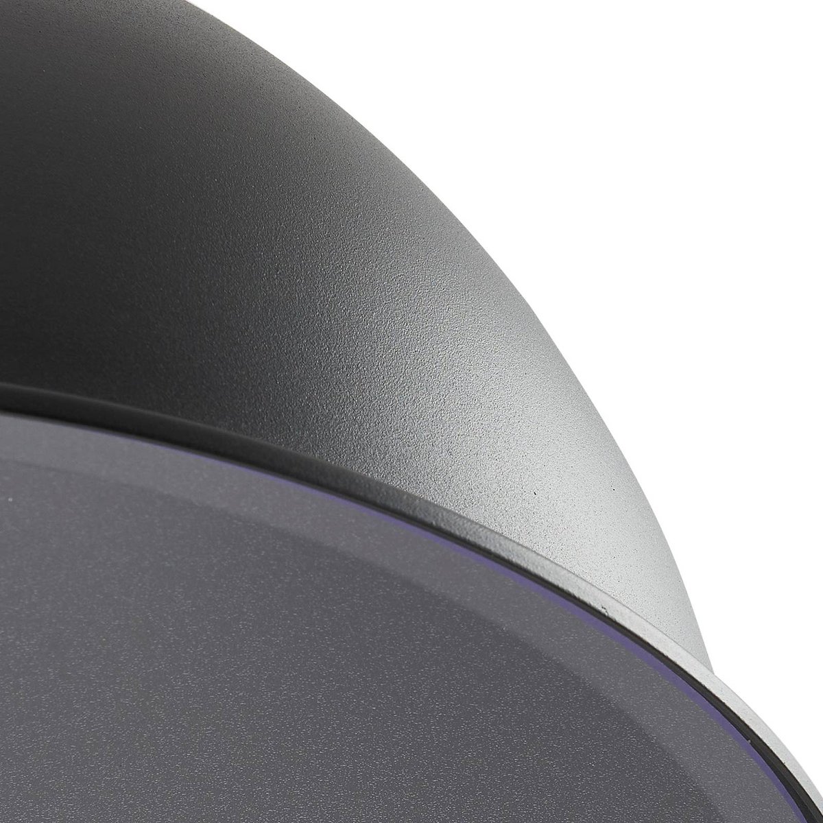 Luminaire extérieur en aluminium, Luciane noir, givré, LINDBY