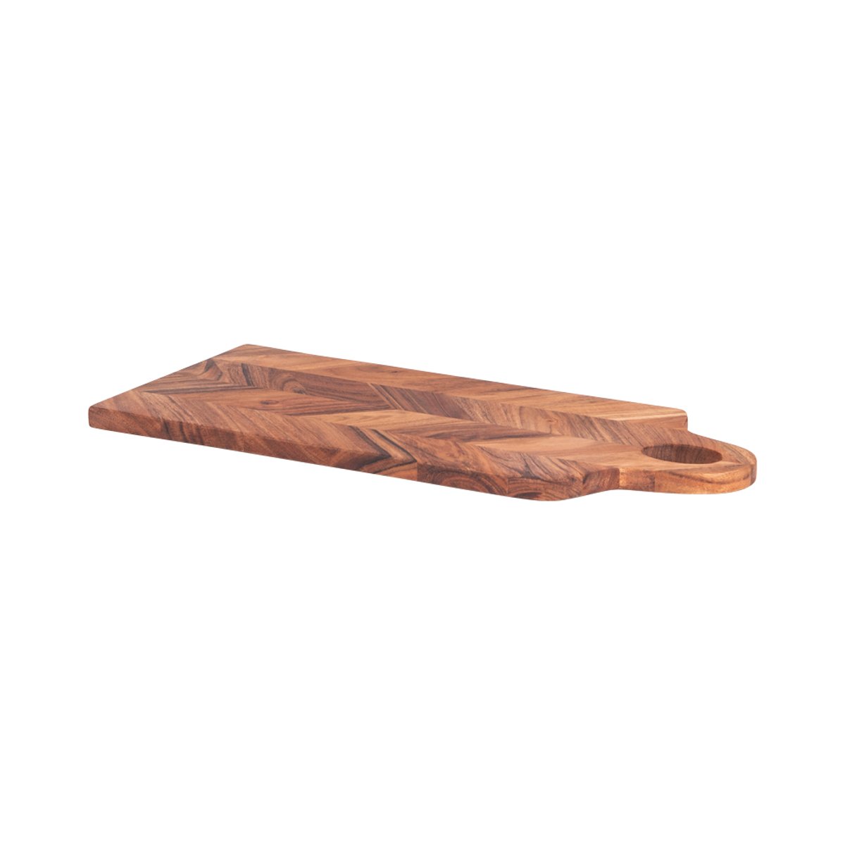 Planche à découper Chevron 45x20 cm marron, TABLE PASSION
