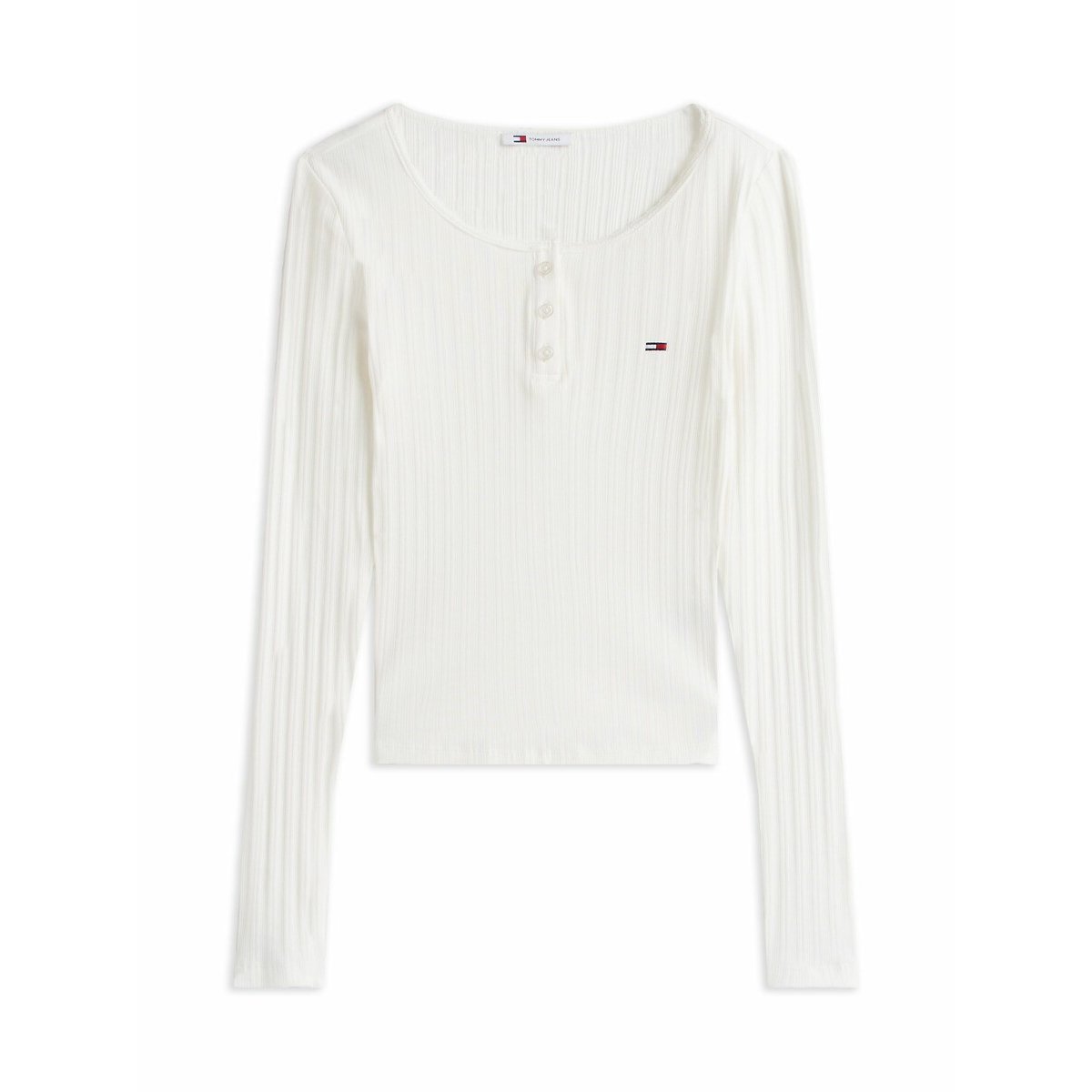 Slim Fit T-Shirt with Crew Neck white, TOMMY JEANS