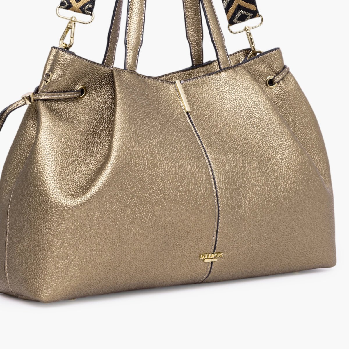 Grand sac shopper Taloum L bronze,doré, LOLLIPOPS