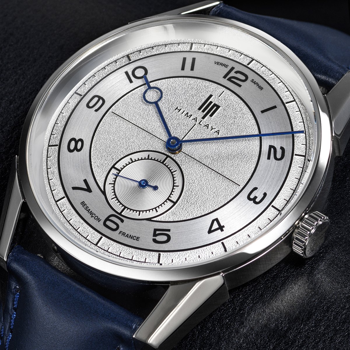 Montre Analogique HIMALAYA argenté argenté bleu foncé, LIP