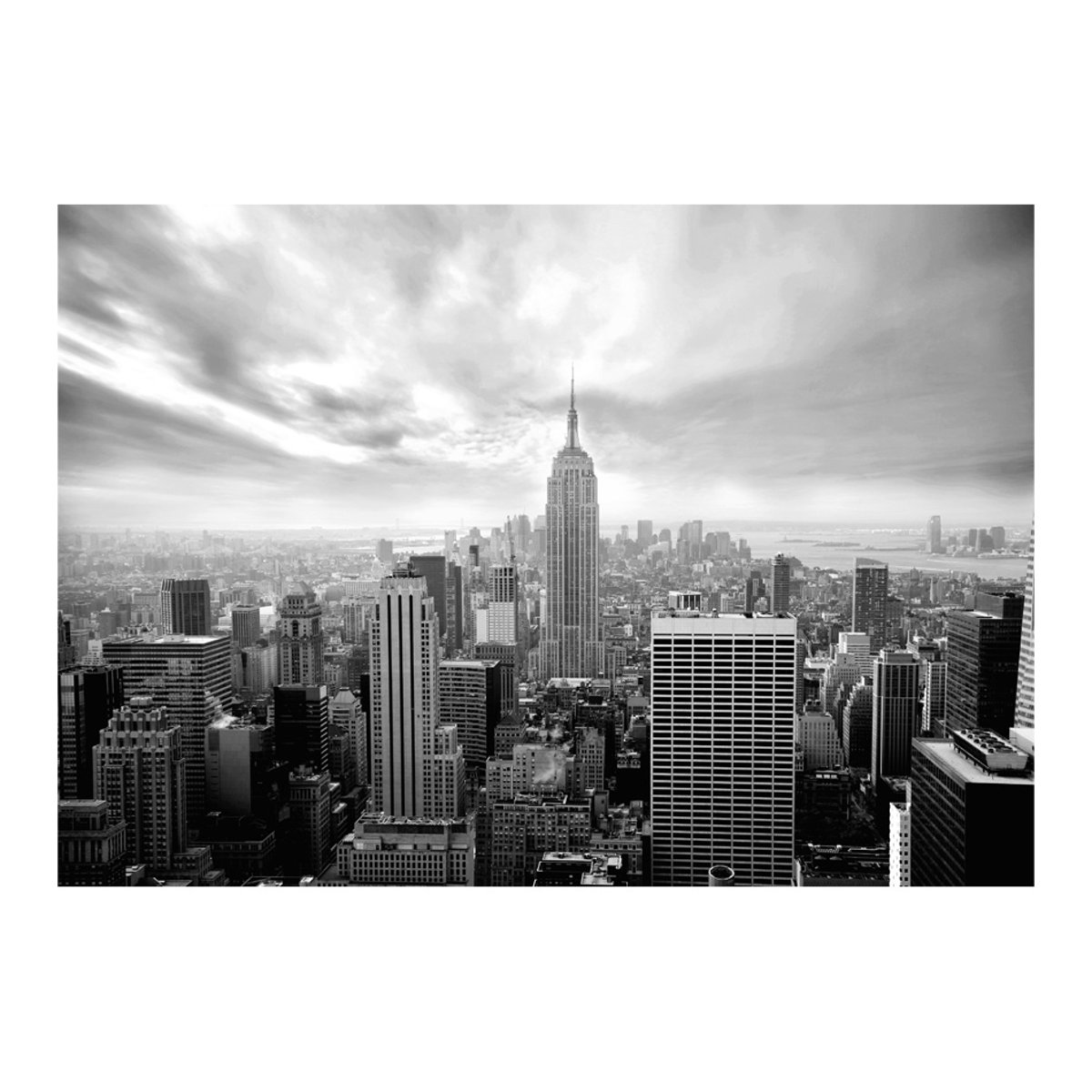 Papier peint intissé panoramique Ville et Architecture Old New York noir, EDEN