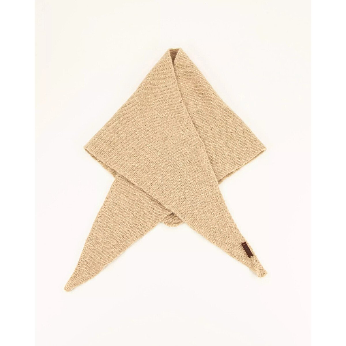 Dreiecksschal, QUADRO beige, SESSUN