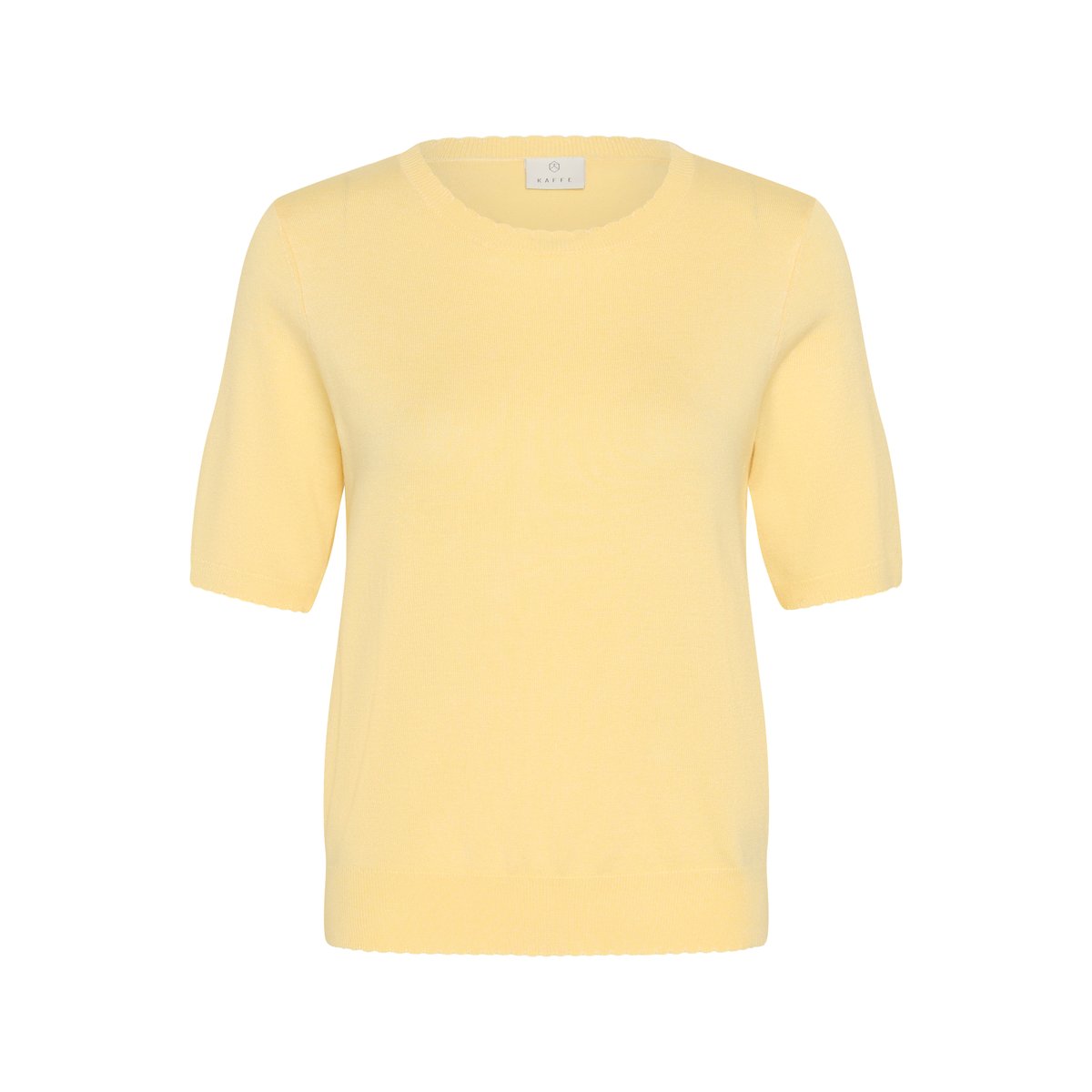 Pullover tricoté jaune sunlight, KAFFE
