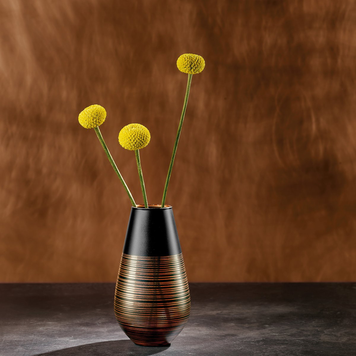 Vase Soliflore Grand MANUFACTURE noir, VILLEROY & BOCH