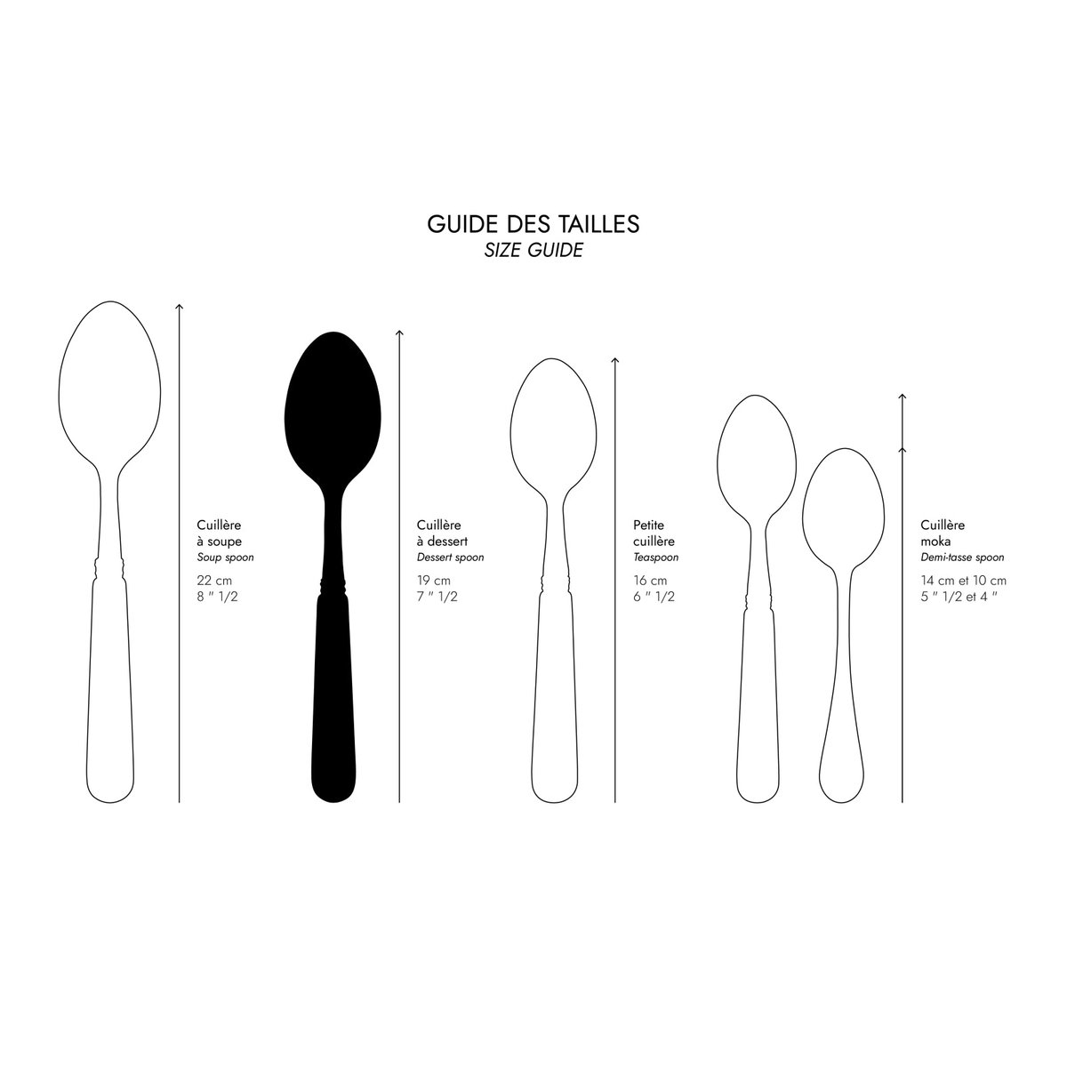Cuillère à dessert, Pop blanc, SABRE