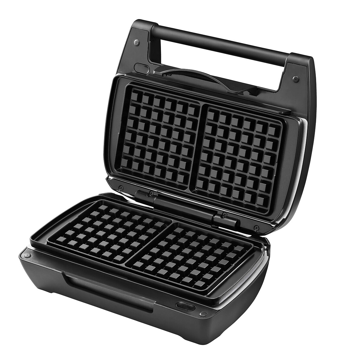 Gaufrier mini maxi 3 plaques 028662 noir, LAGRANGE