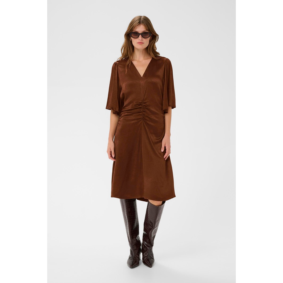 Robe marron cappucino, SOAKED IN LUXURY