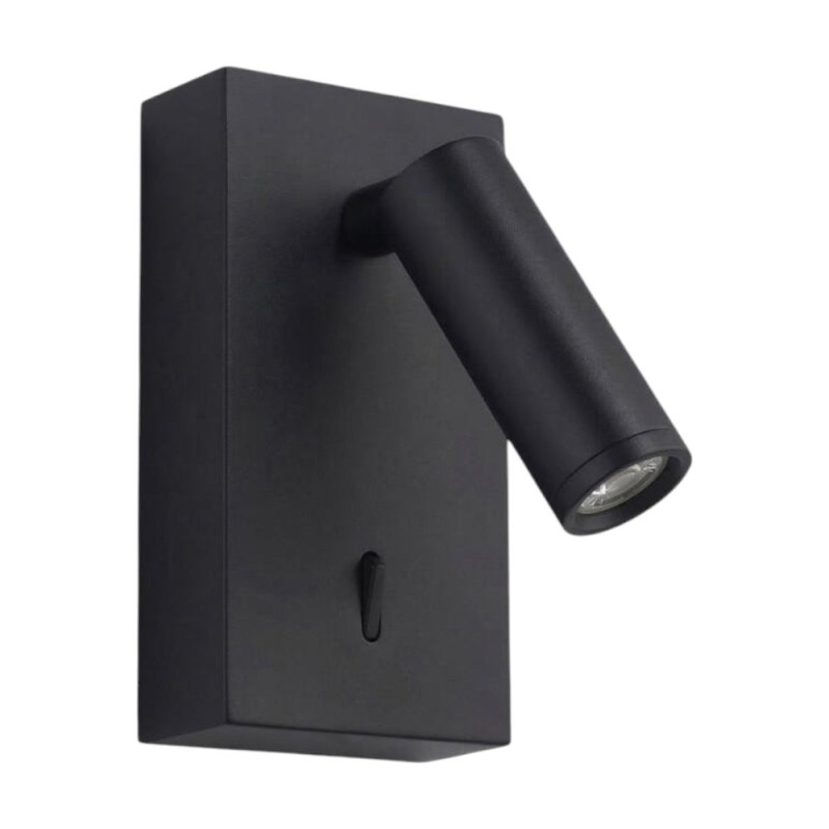Applique liseuse led avec interrupteur noir mat Asiap noir, MILLUMINE