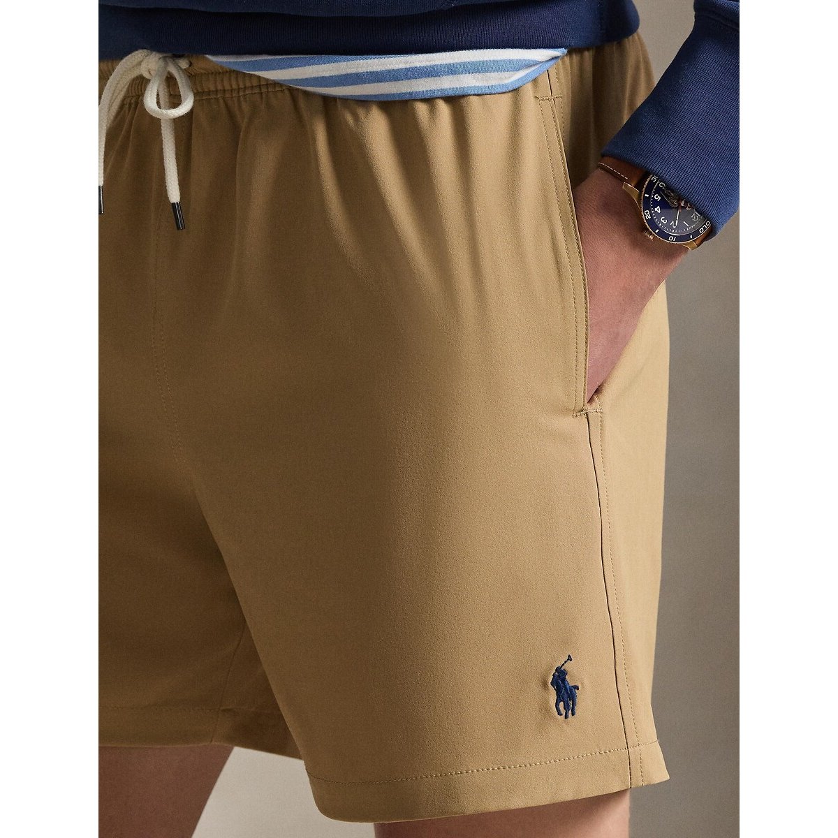 Shorts da bagno Traveler Classic 14,5 cm caffé, POLO RALPH LAUREN