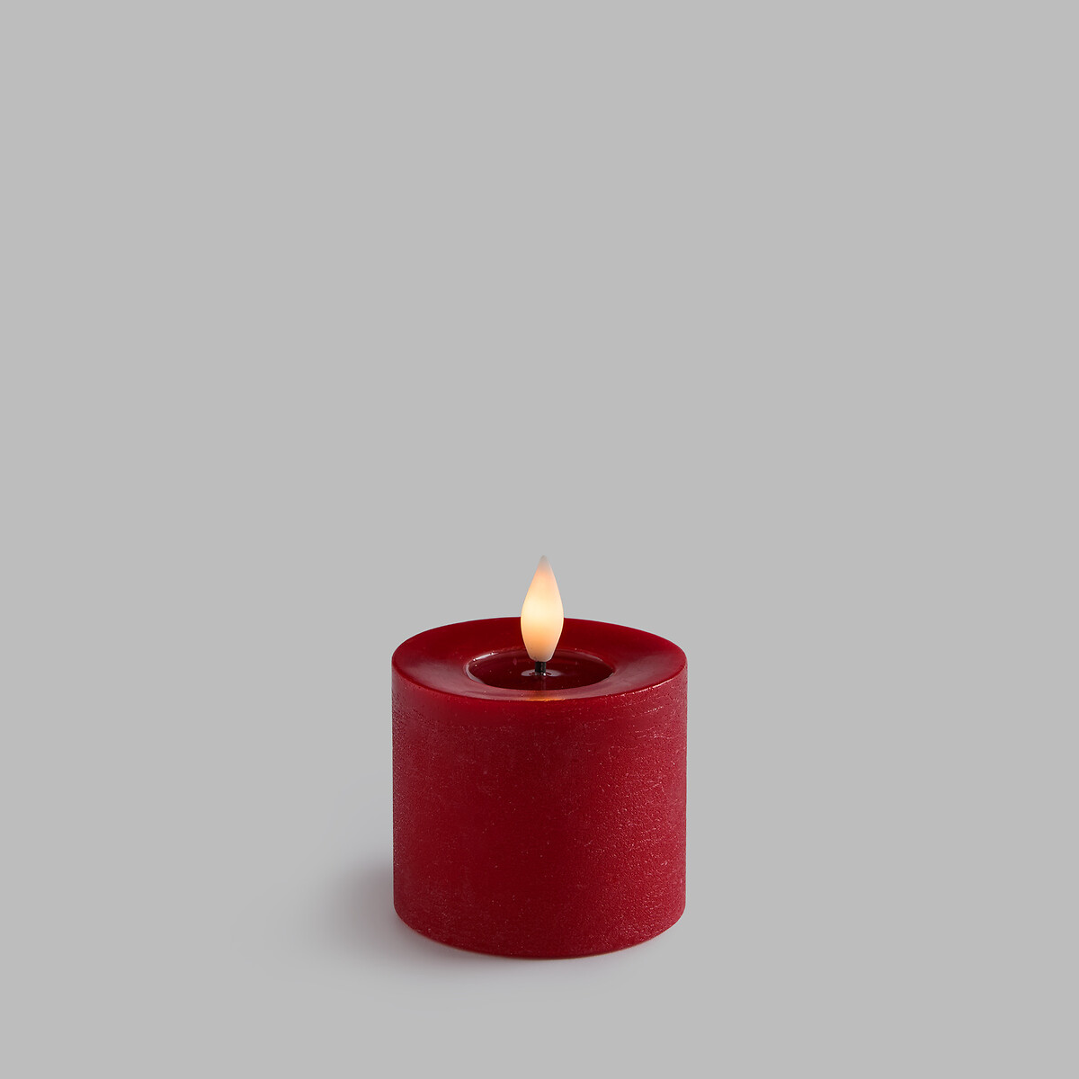 Bougie LED, en cire, hauteur 9,5 cm, CASPAR rouge, LA REDOUTE INTERIEURS