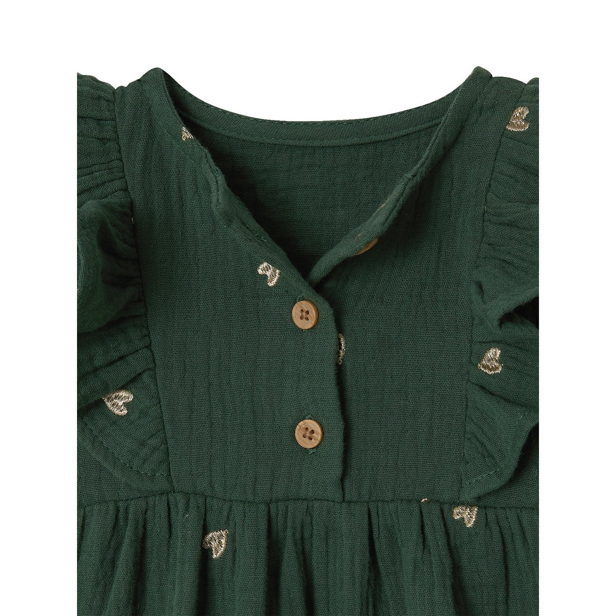 Robe gaze vert, VERTBAUDET