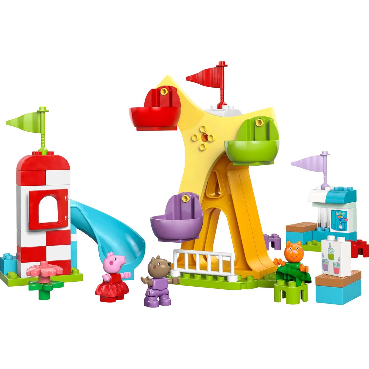 LEGO DUPLO - La fête foraine Peppa Pig - 10453 : Amusement et apprentissage multicolore, LEGO