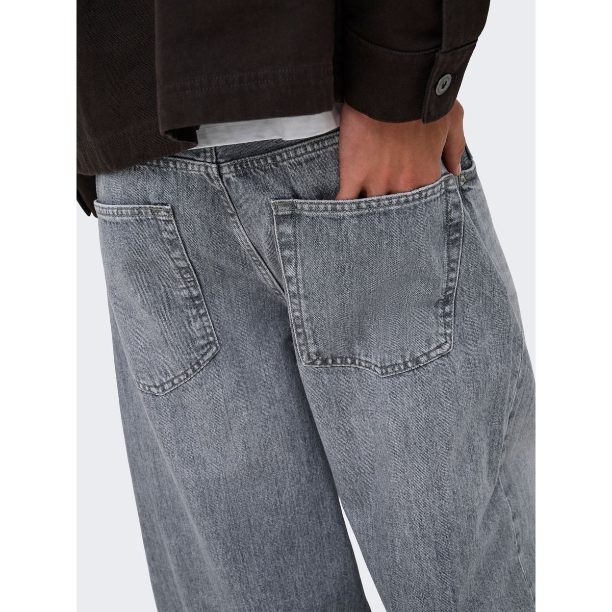Jean À Jambe Large grise - medium grey denim 1, ONLY & SONS