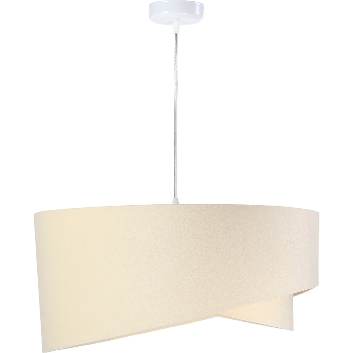 Suspension tissu abat-jour entrelacés GALAXY beige, BPS KONCEPT
