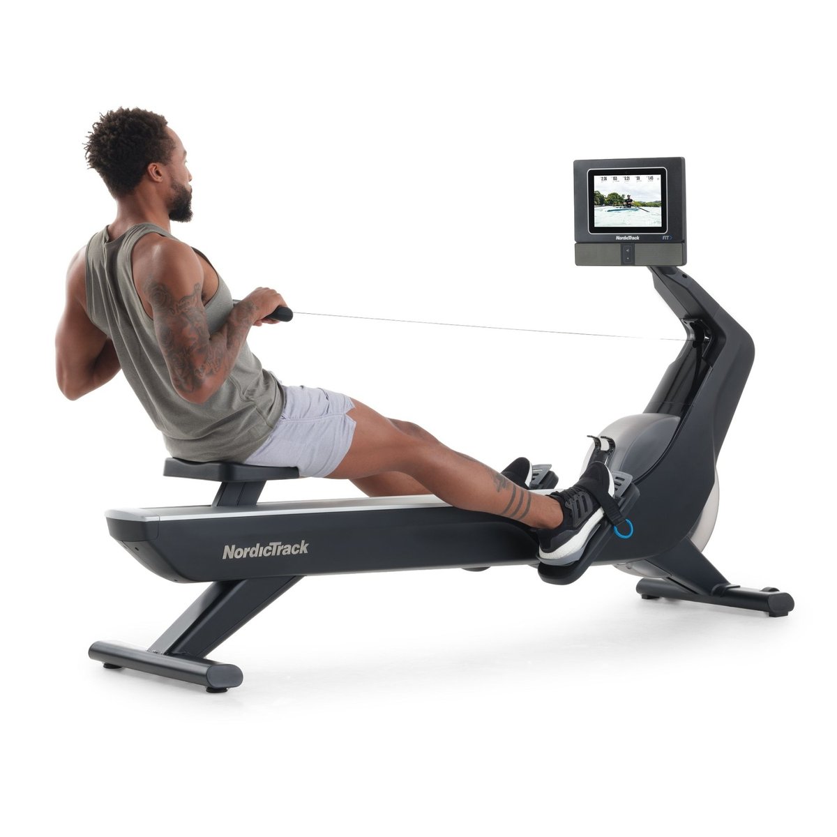 PACK Rameur RW700 (2024) + 1 an de coaching noir, NORDICTRACK