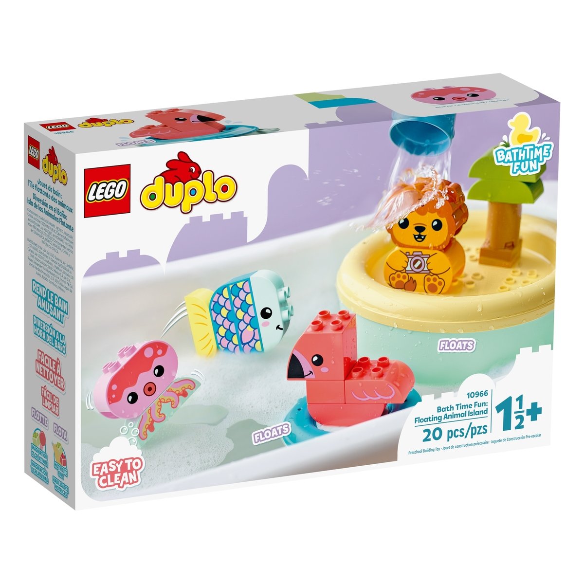 Duplo Jouet de bain : l'île flottante des animaux - LEGO DUPLO multicolore, LEGO