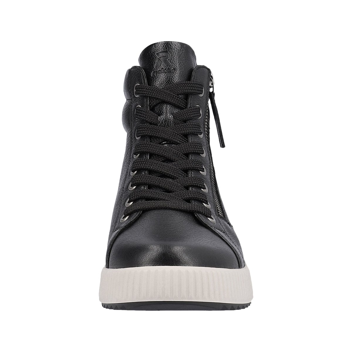 Basket Montante Cuir Revolution Columbo noir, RIEKER
