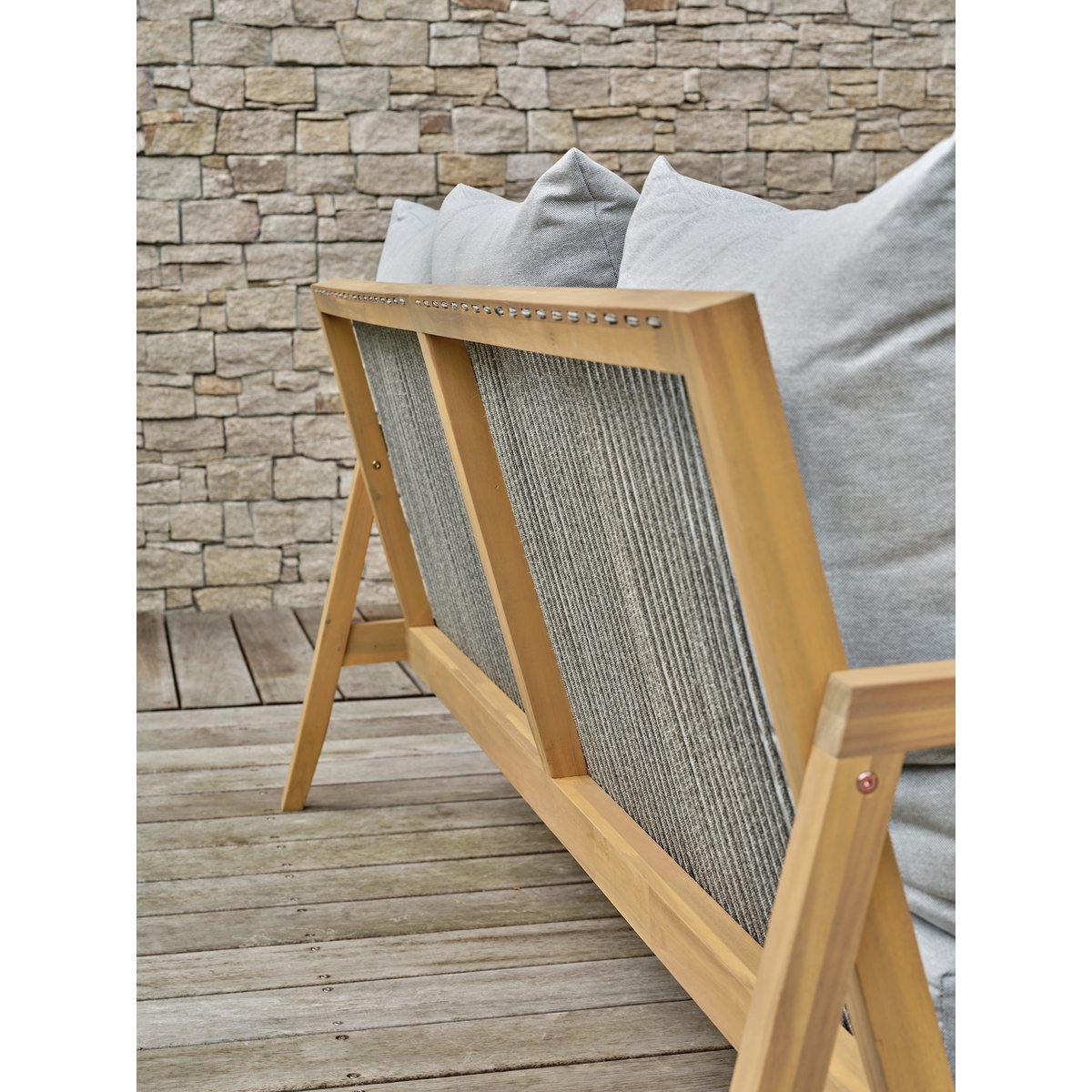 Salon de jardin bas 5 places FUNA marron, REMARQUABLE