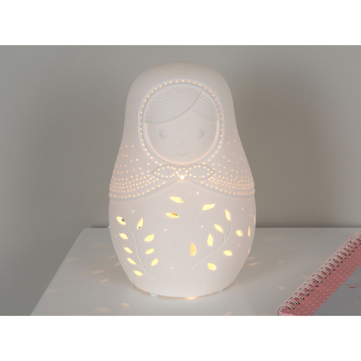 Lampe à poser Babouchka - Amadeus blanc, AMADEUS