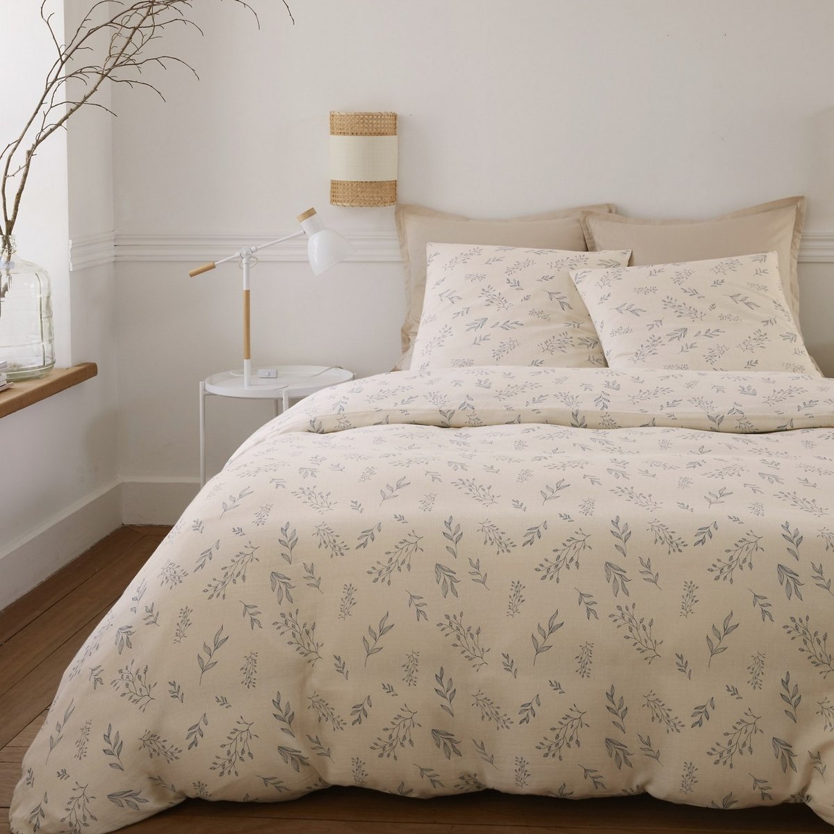 Parure de lit - Housse de couette + taie 100% Gaze de Coton multicolore, EDEN
