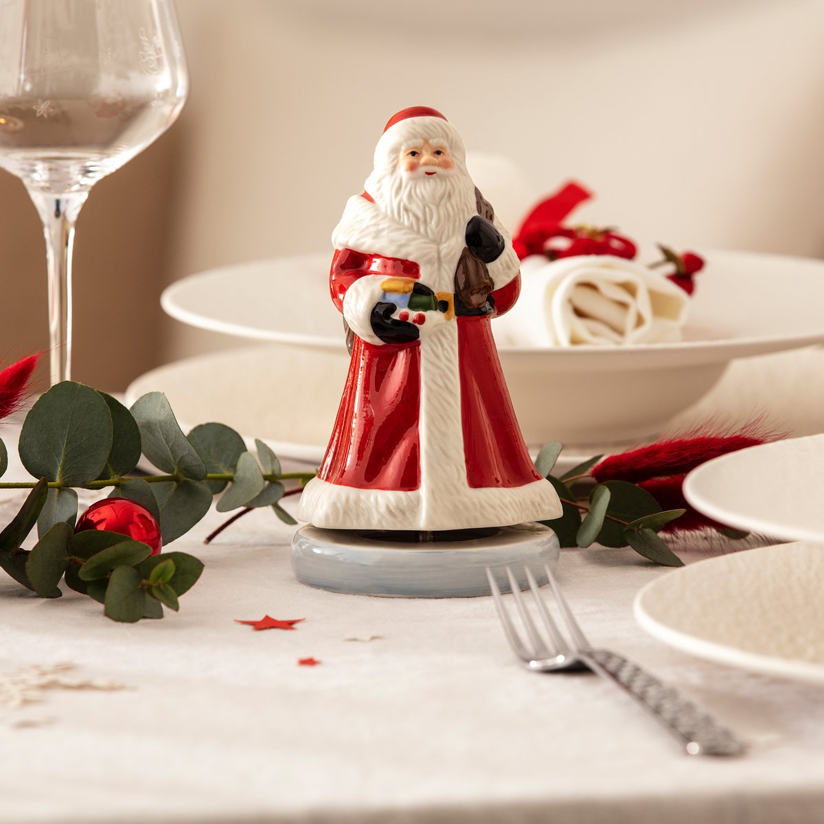 Père Noël, Tournant NOSTALGIC MELODY rouge, VILLEROY & BOCH