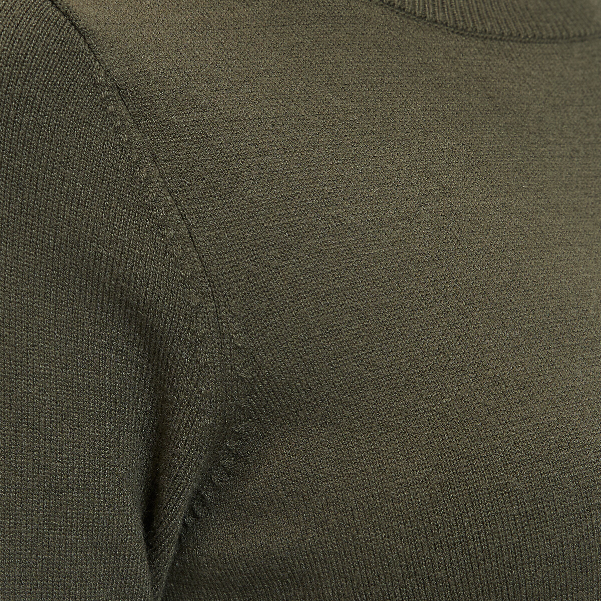 Maxi Jumper Dress with Long Sleeves khaki green, LA REDOUTE COLLECTIONS