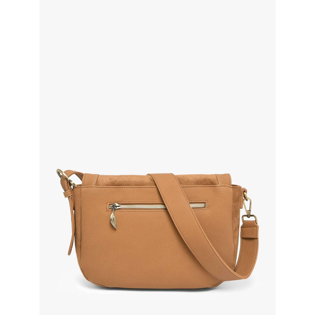 Sac bandoulière Ellebore camel, WOOMEN