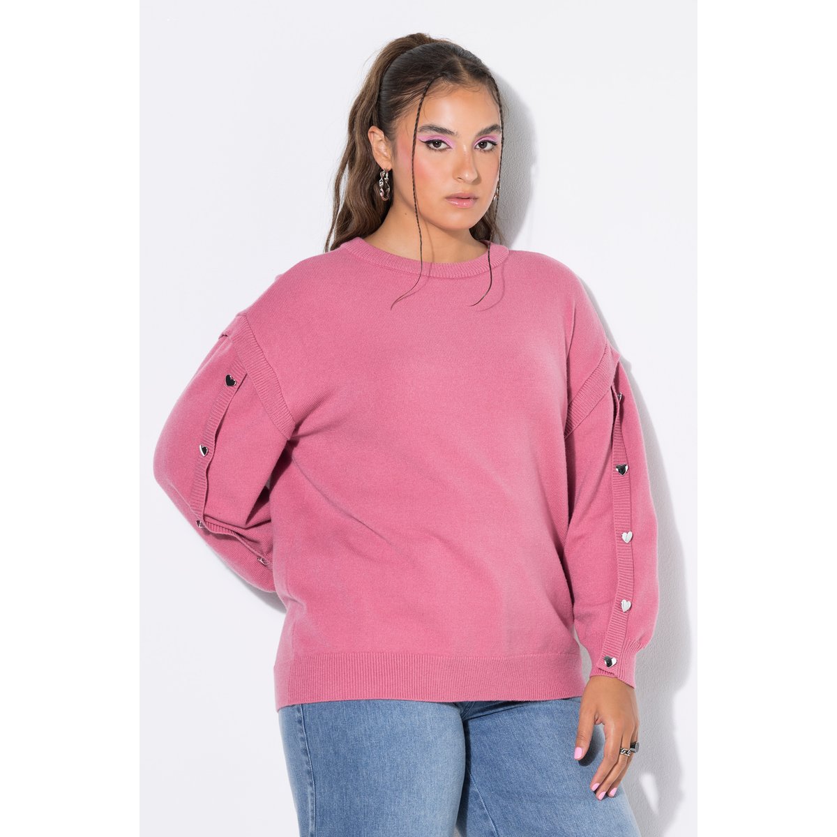 Pull, coupe oversize rose sombre, STUDIO UNTOLD
