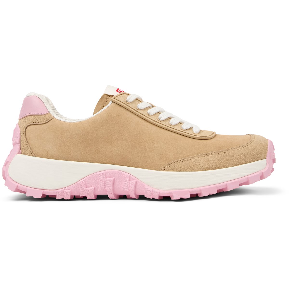 Baskets Drift Trail cuir beige moyen, CAMPER