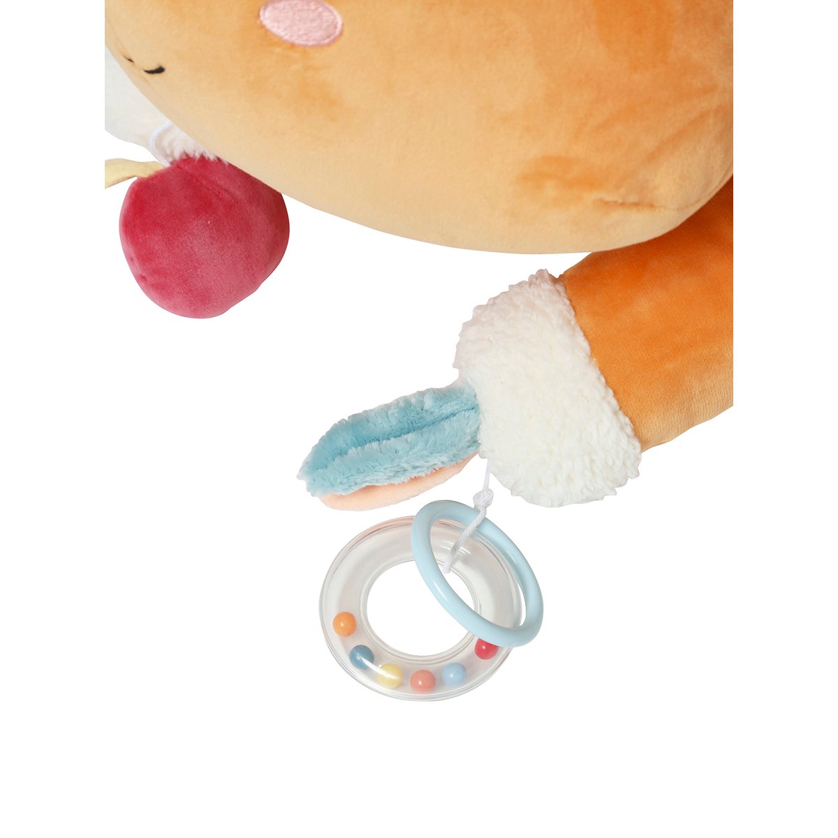 Grande peluche d'activités Écureuil LES AMIS DE LA FORÊT orange, VERTBAUDET