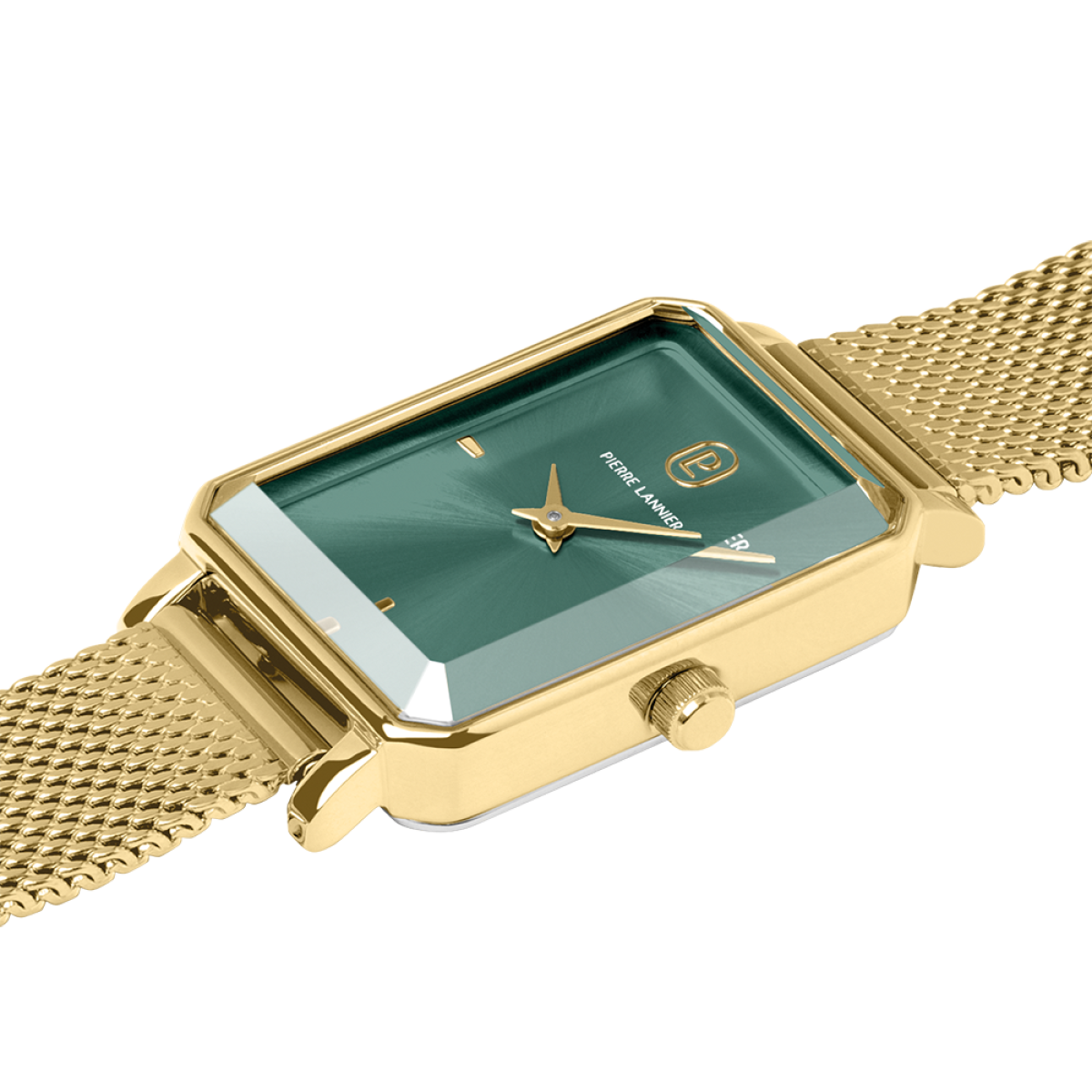 Montre Analogique ARIANE doré vert doré, PIERRE LANNIER