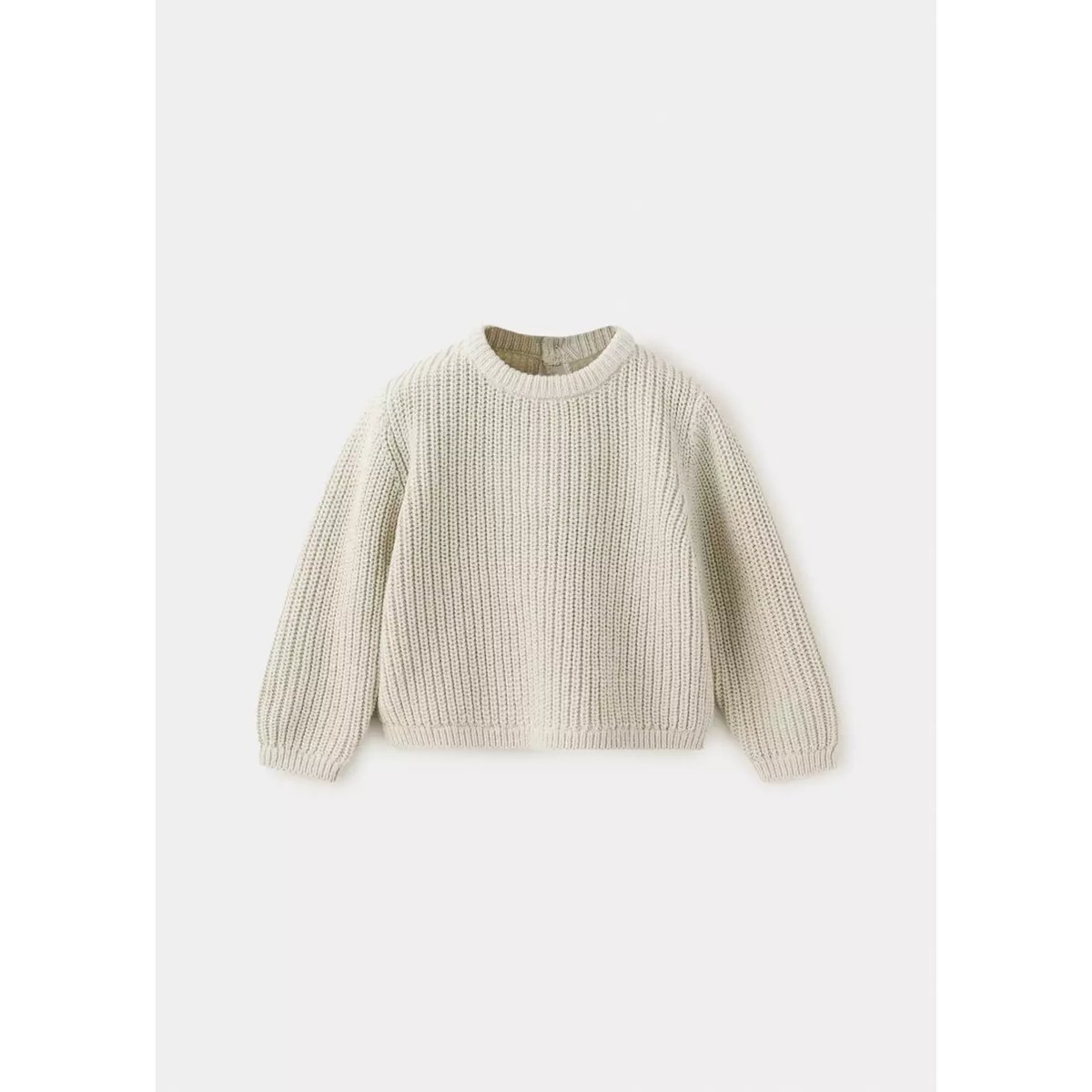 Pull en maille à boutons écru, MANGO BABY