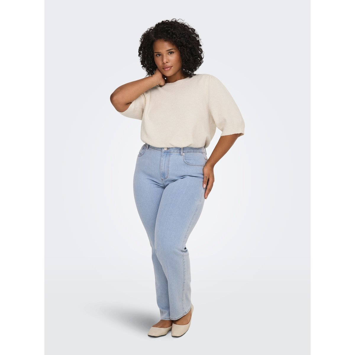 Pull En Maille birch, ONLY CARMAKOMA