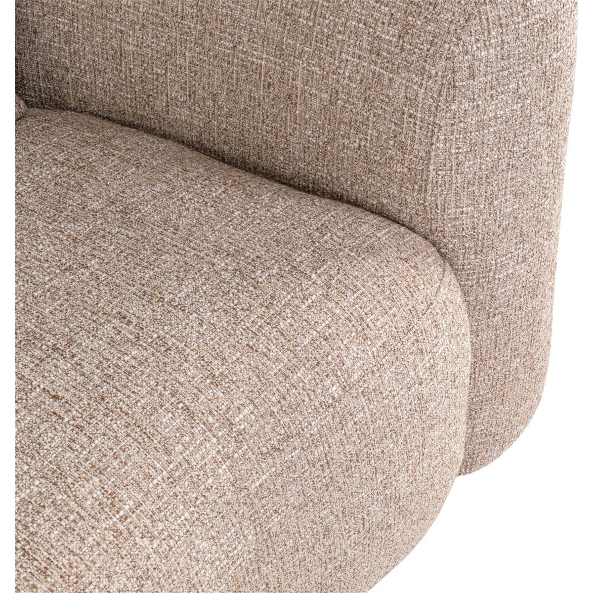 Fauteuil lounge en tweed sable tweed, RECOLLECTION