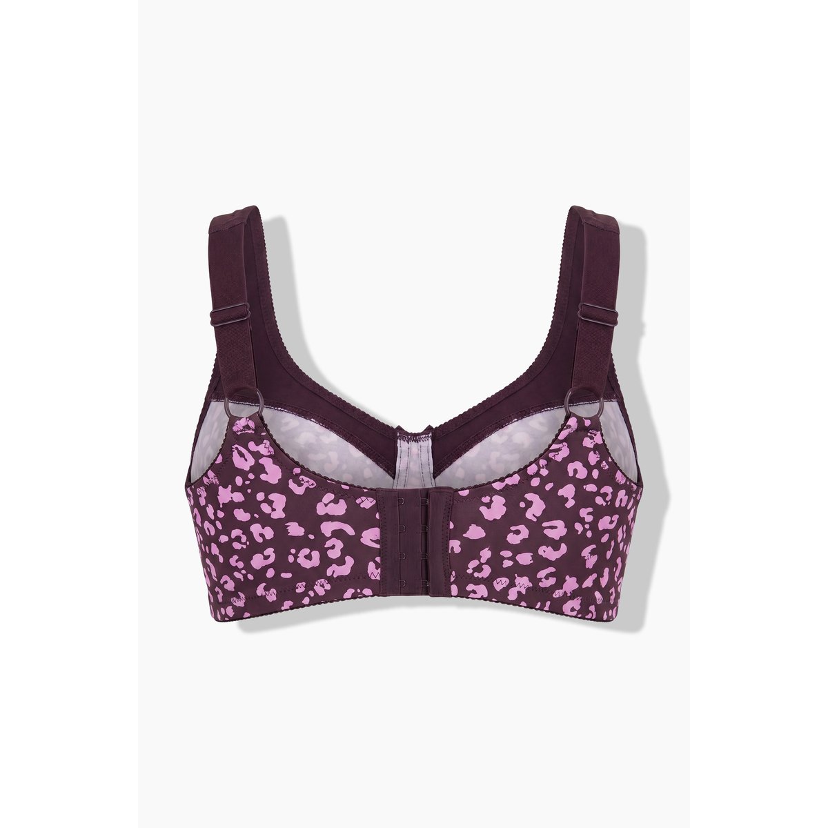 Soutien-gorge de maintien, motif léopard prune foncé, ULLA POPKEN
