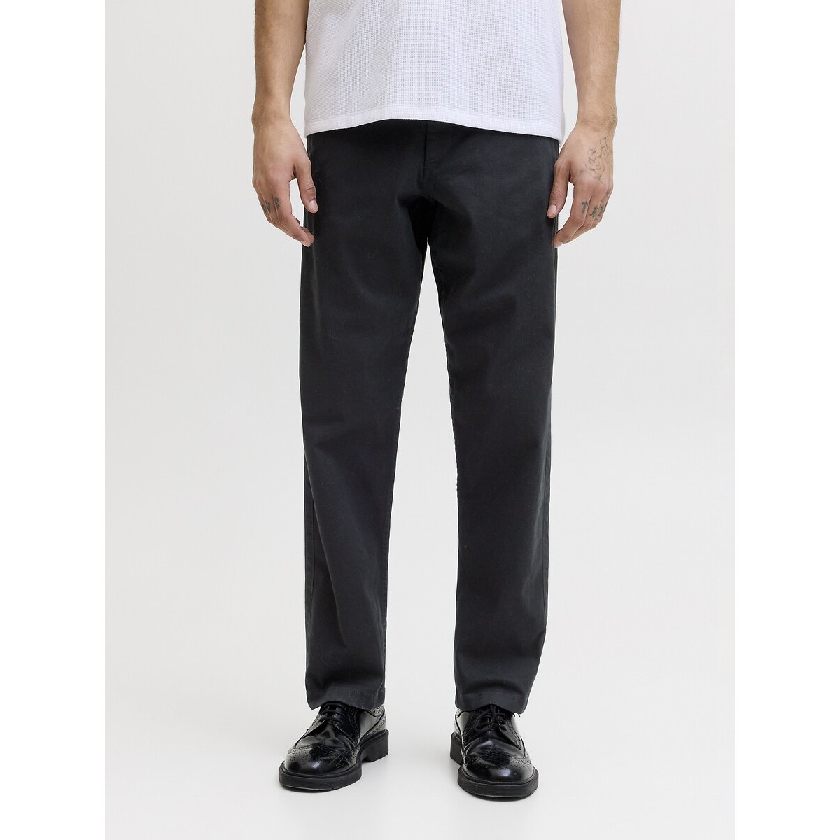 Lot de 2 pantalons chino noir + gris, JACK & JONES