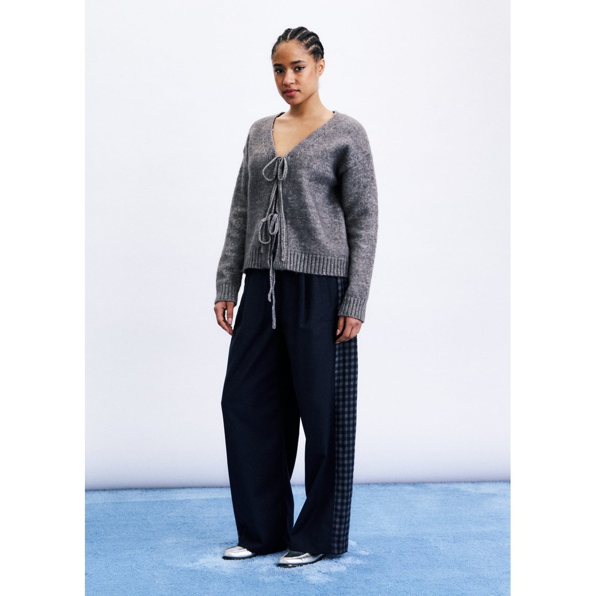 Cardigan Seorak en laine SEORAK gris, FRNCH