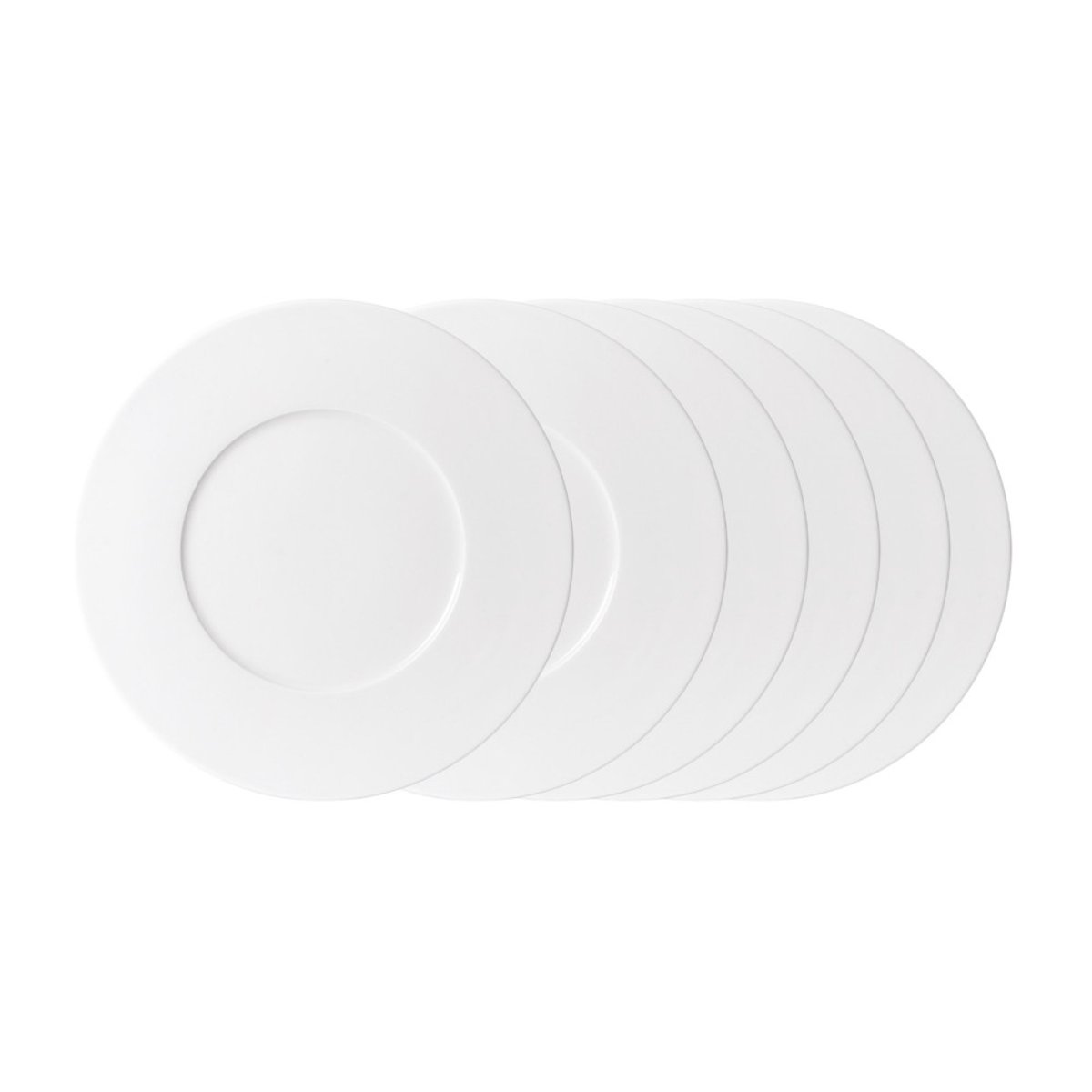 Assiette plate Zen 27 cm (lot de 6) blanc, TREND'UP