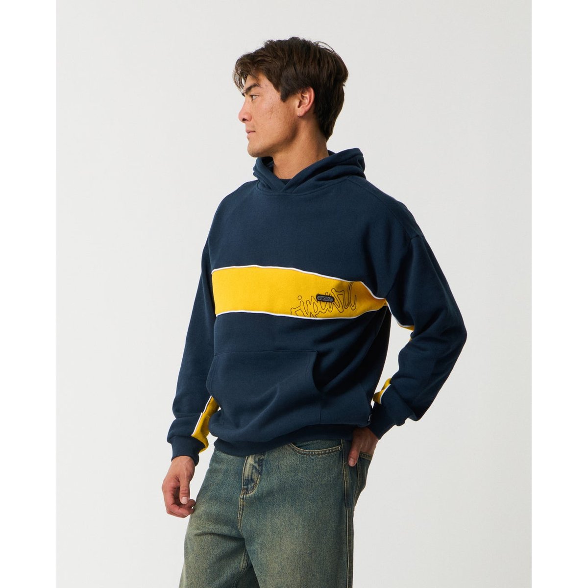 Sweat à capuche PANEL Beater bleu marine foncé, RIP CURL