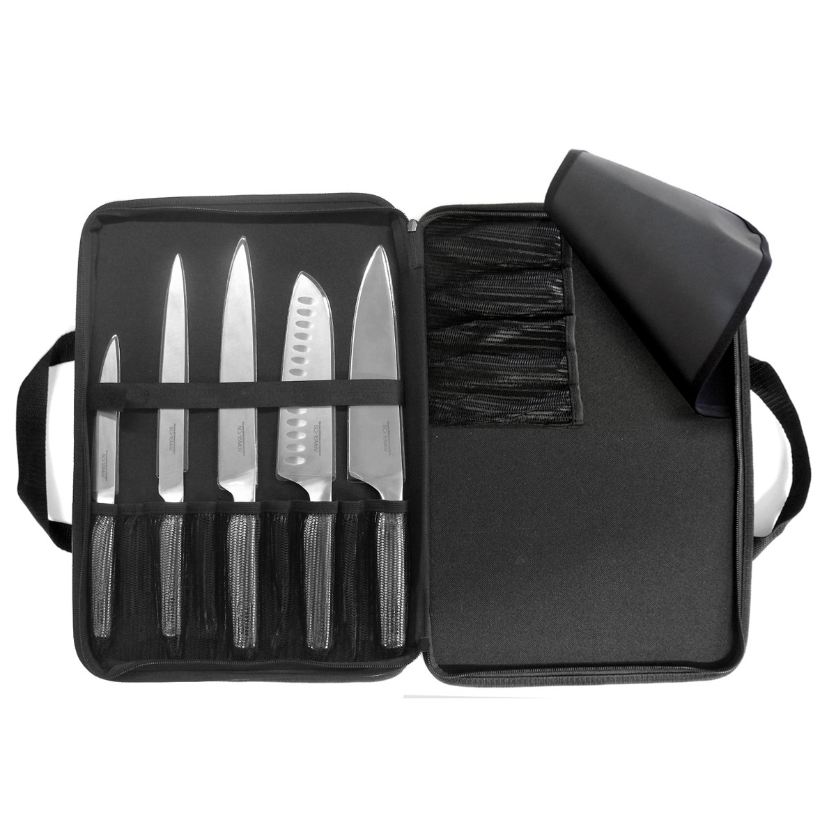 Trousse 5 couteaux de cuisine - ASEAN gris, SABATIER TROMPETTE