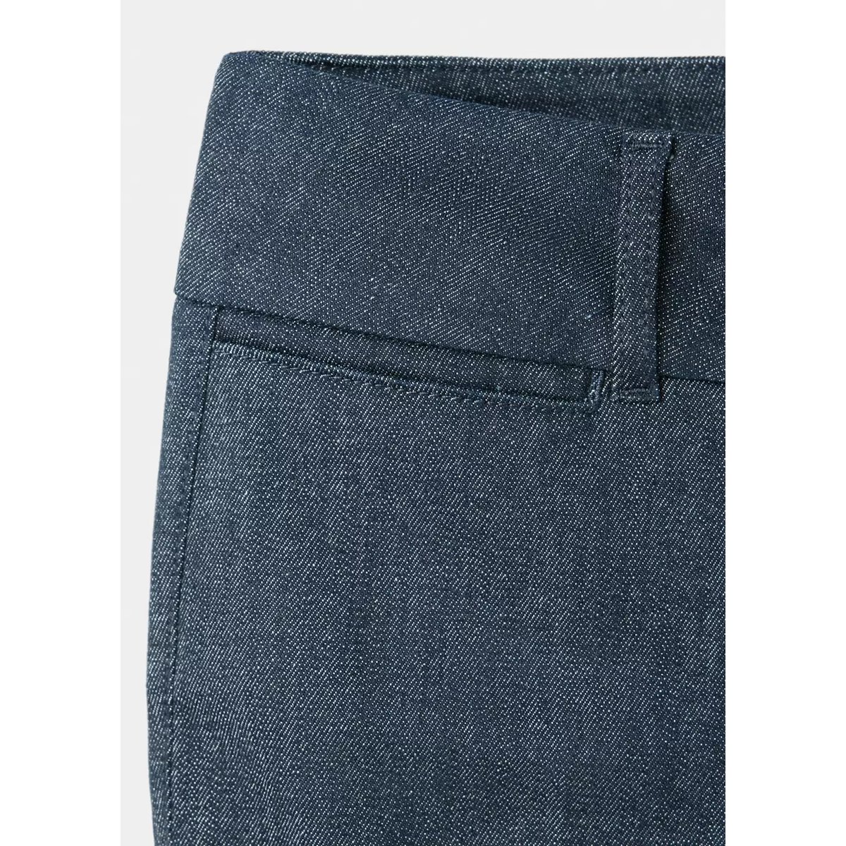 Jean flare taille mi-haute bleu, MANGO