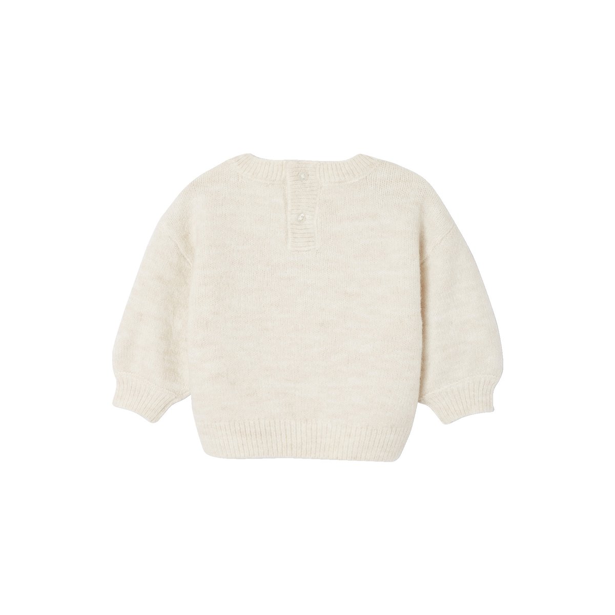 Pull jacquard beige chiné, VERTBAUDET