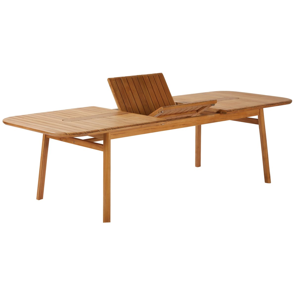Table de jardin extensible en teck, AURORA marron, NATERIAL