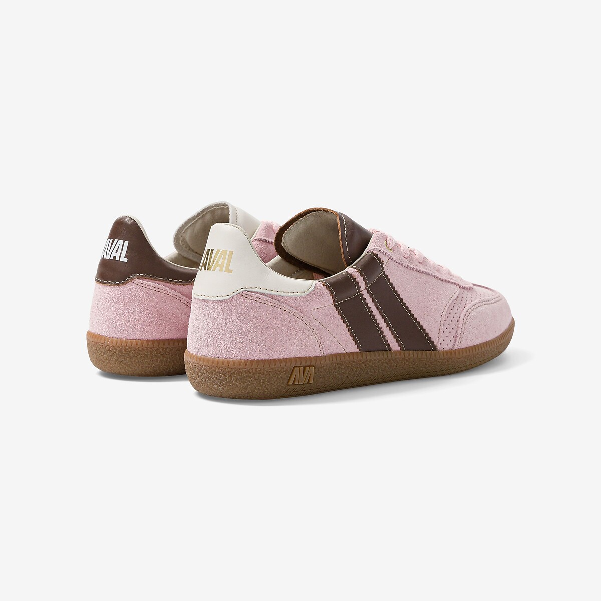 Baskets en cuir rose, CAVAL