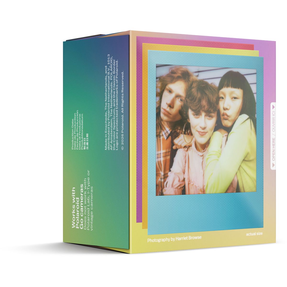 Papier photo instantané Color Film for Go Double pack couleur unique, POLAROID