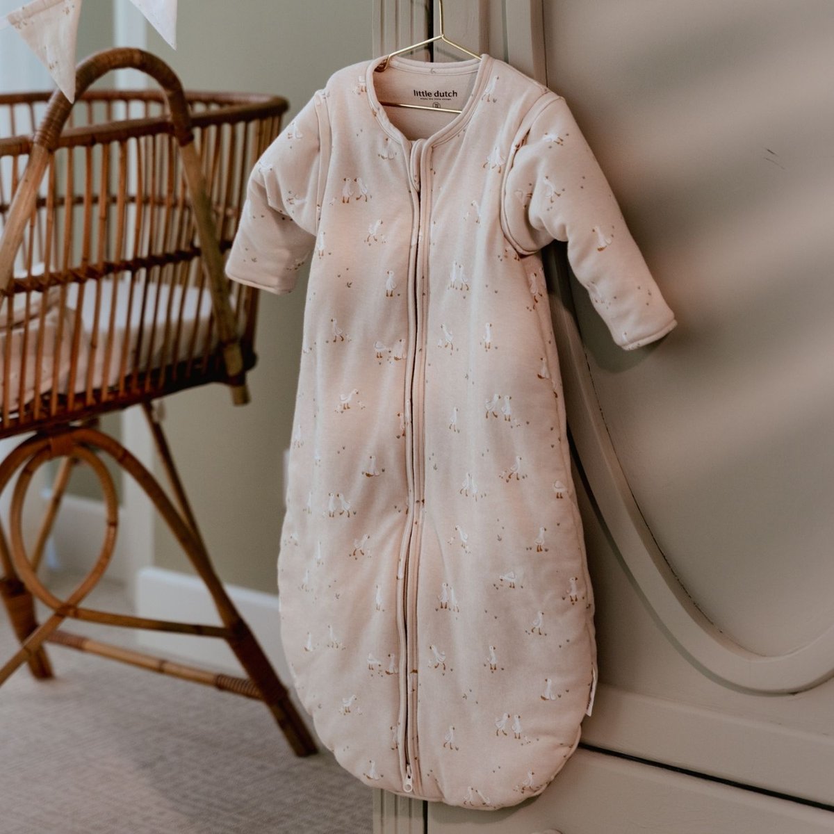 Gigoteuse hiver blanc, beige, LITTLE DUTCH